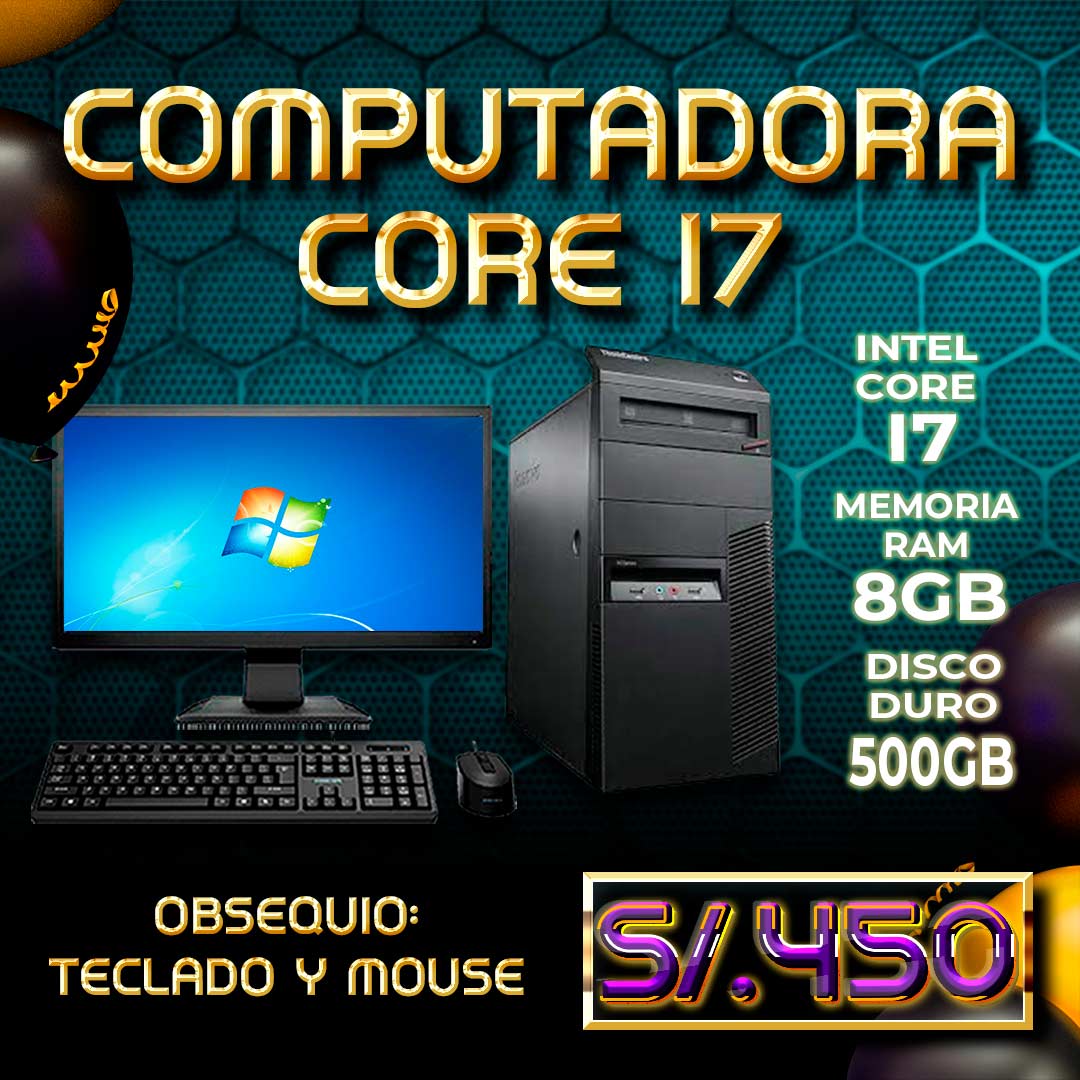 Computadora Lenovo Core I7 en descuento